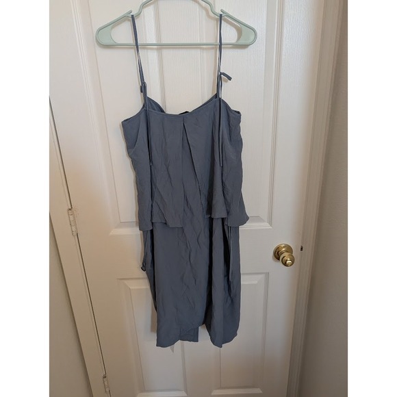 Modern Citizen Blue Button Front Suspender Dress Tie Waist Casual‎ Small - Picture 6 of 11